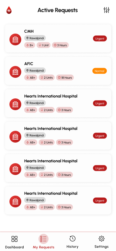 Location Services screen in the Donate Pulse app